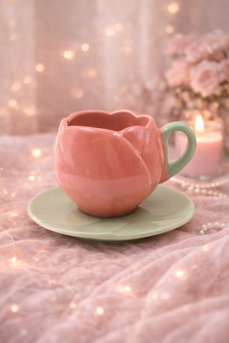 Pink Blossom Coffee Cup