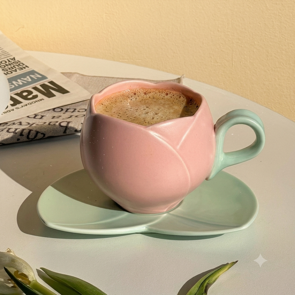Pink Blossom Coffee Cup
