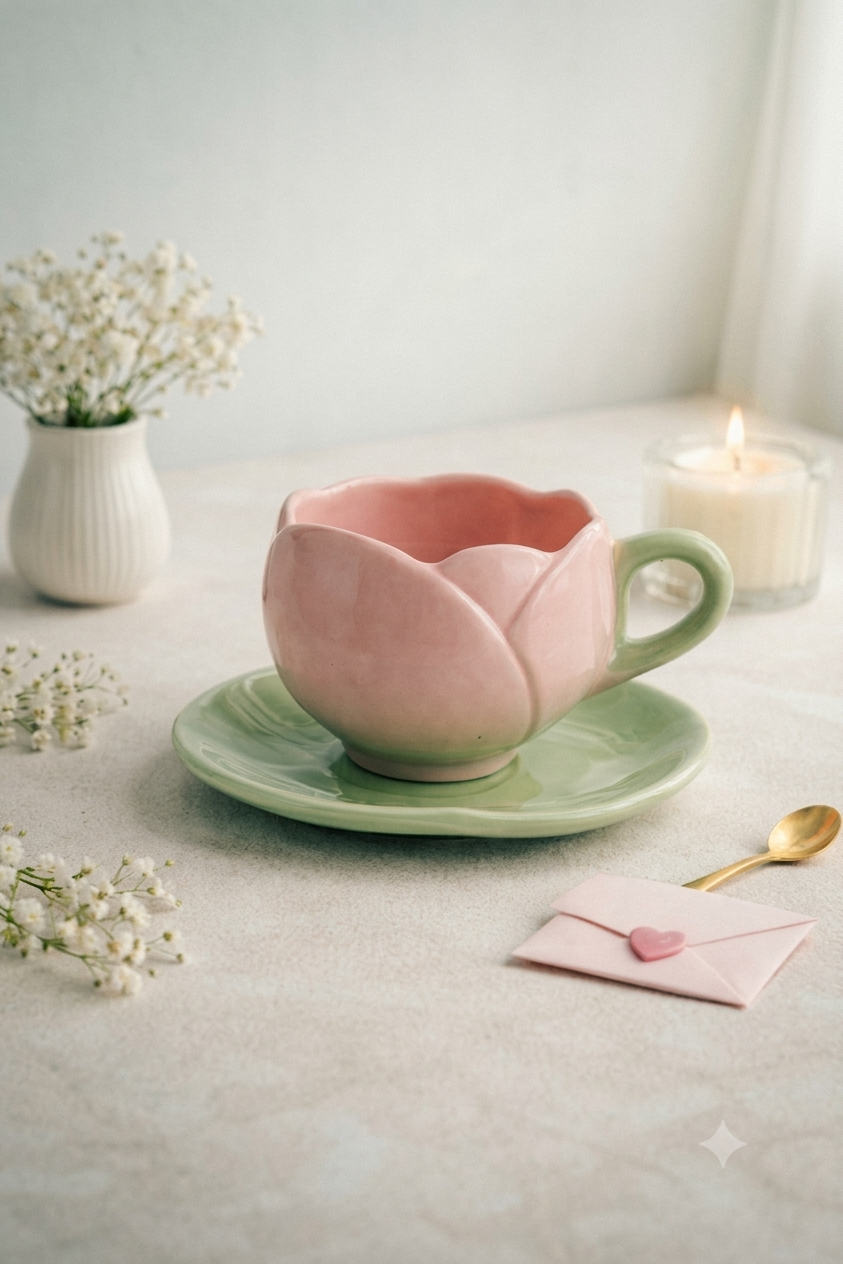 Pink Blossom Coffee Cup