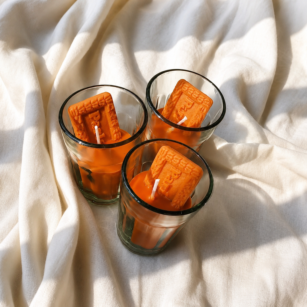 ☕ Chai Glass Scented Candle Set (Pack of 2)