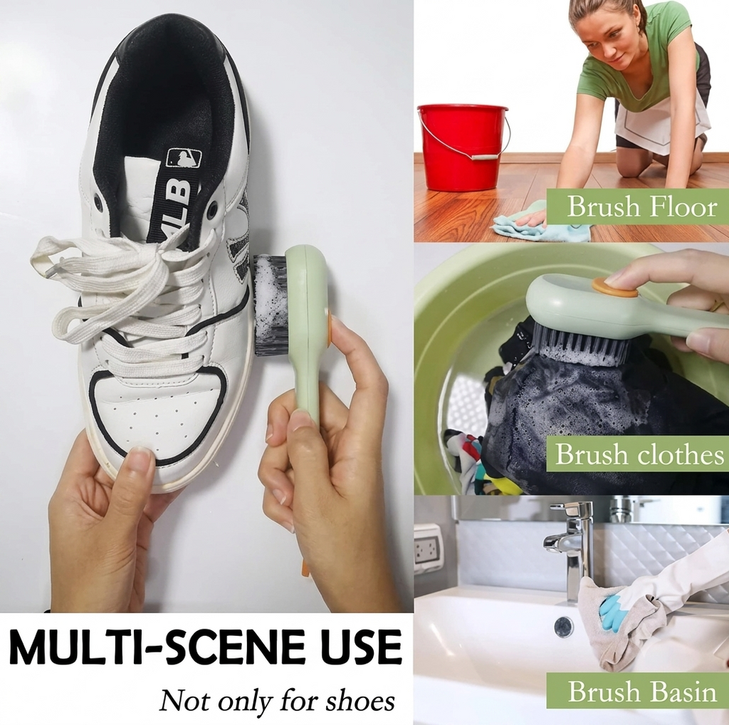 2-in-1 Liquid Dispensing Cleaning Brush