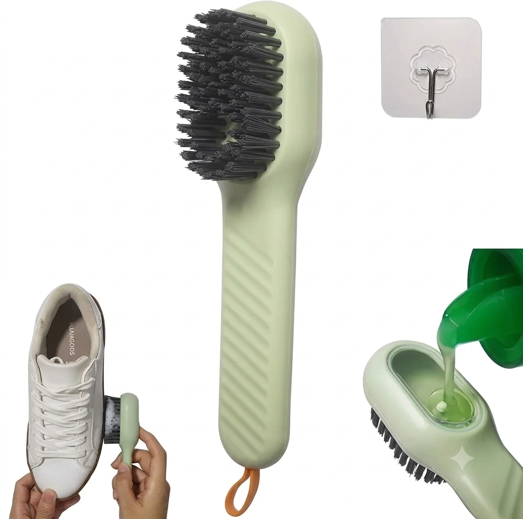 2-in-1 Liquid Dispensing Cleaning Brush